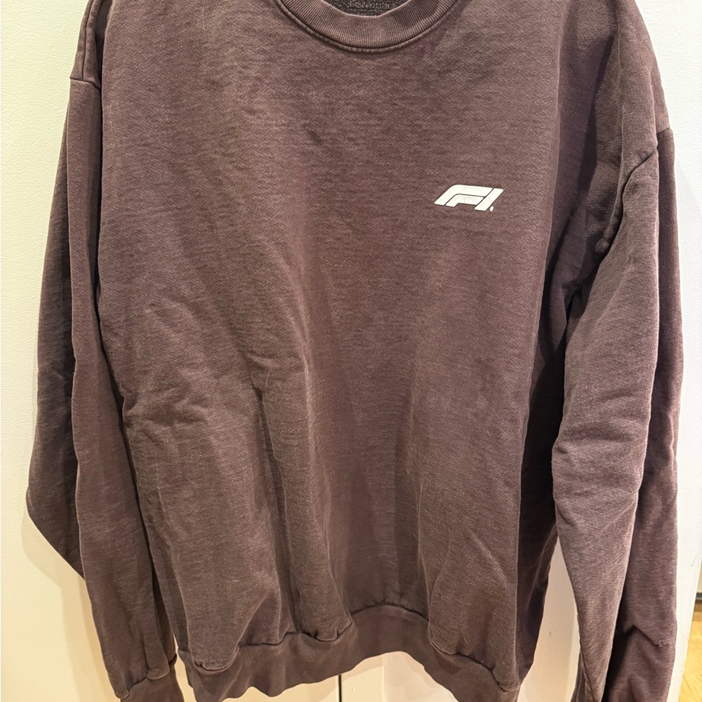 Logo Men's Crewneck Sweatshirt - Brown